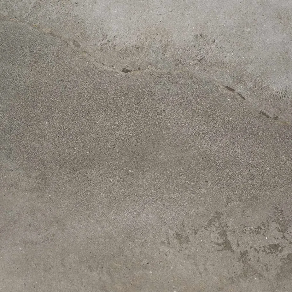 Mesa de jantar de jardim em madeira Iroko e grés fabricado na Itália - Bresson Viadurini