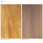 Mesa de jantar de jardim em madeira Iroko e grés fabricado na Itália - Bresson Viadurini