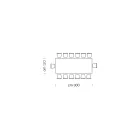 Tampo de Mesa de Jantar em Laminam e Base em Aço Made in Italy - Ezzellino Viadurini