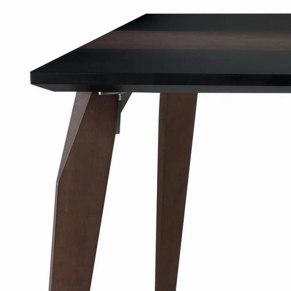 Tampo de mesa de jantar em Mdf com inserção superior Made in Italy - Abisso Viadurini