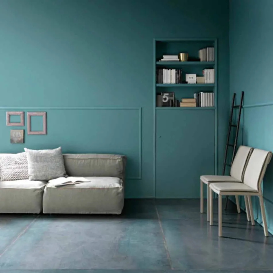 Mesa de Jantar Dobrável Moderna em Madeira e Metal Made in Italy - Menelao Viadurini