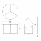 Mesa de Jantar Dobrável Moderna em Madeira e Metal Made in Italy - Menelao Viadurini