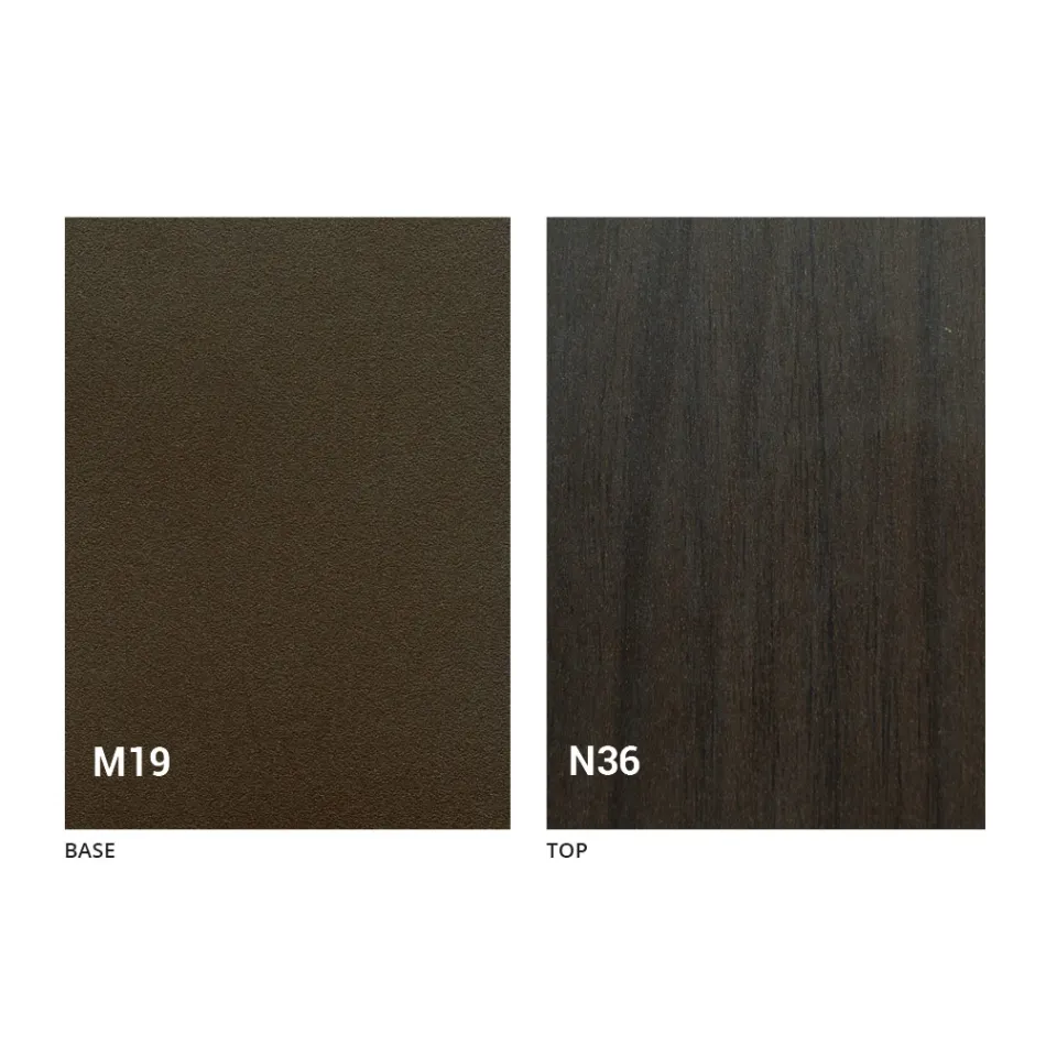 Mesa de Jantar Dobrável Moderna em Madeira e Metal Made in Italy - Menelao Viadurini