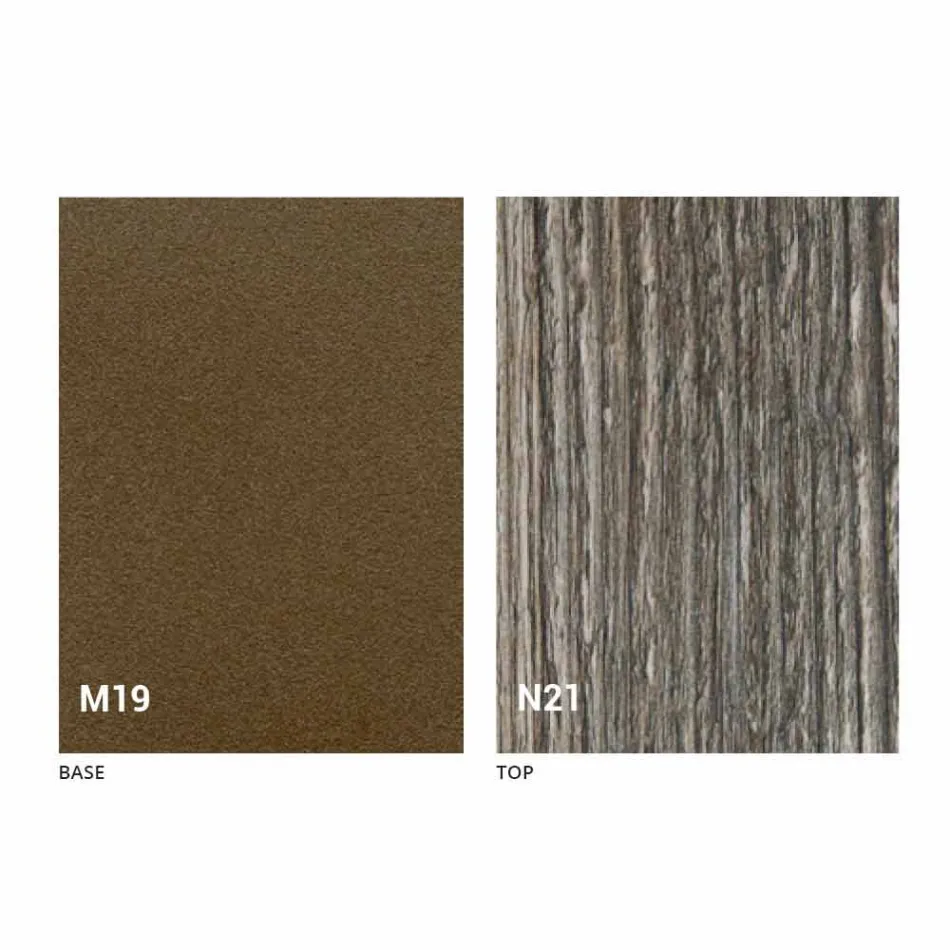 Mesa de Jantar Dobrável Moderna em Madeira e Metal Made in Italy - Menelao Viadurini