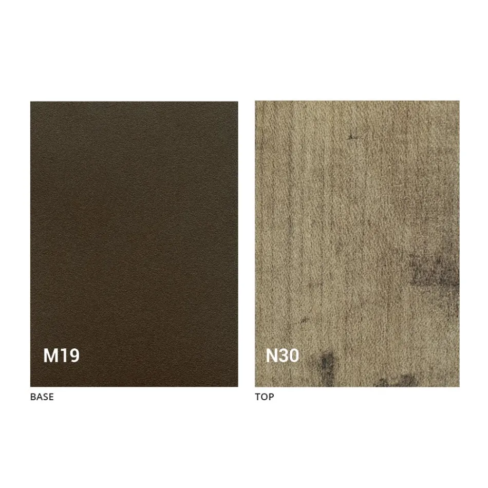 Mesa de Jantar Dobrável Moderna em Madeira e Metal Made in Italy - Menelao Viadurini