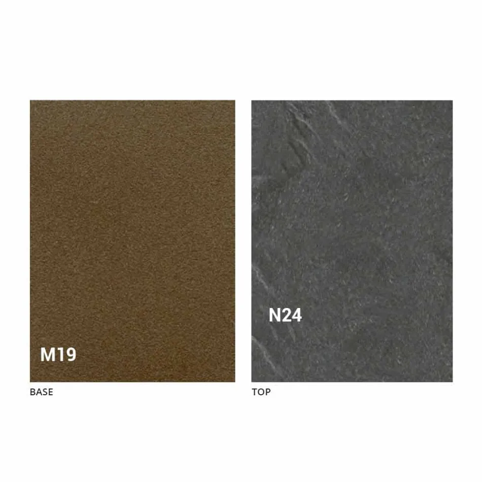 Mesa de Jantar Dobrável Moderna em Madeira e Metal Made in Italy - Menelao Viadurini