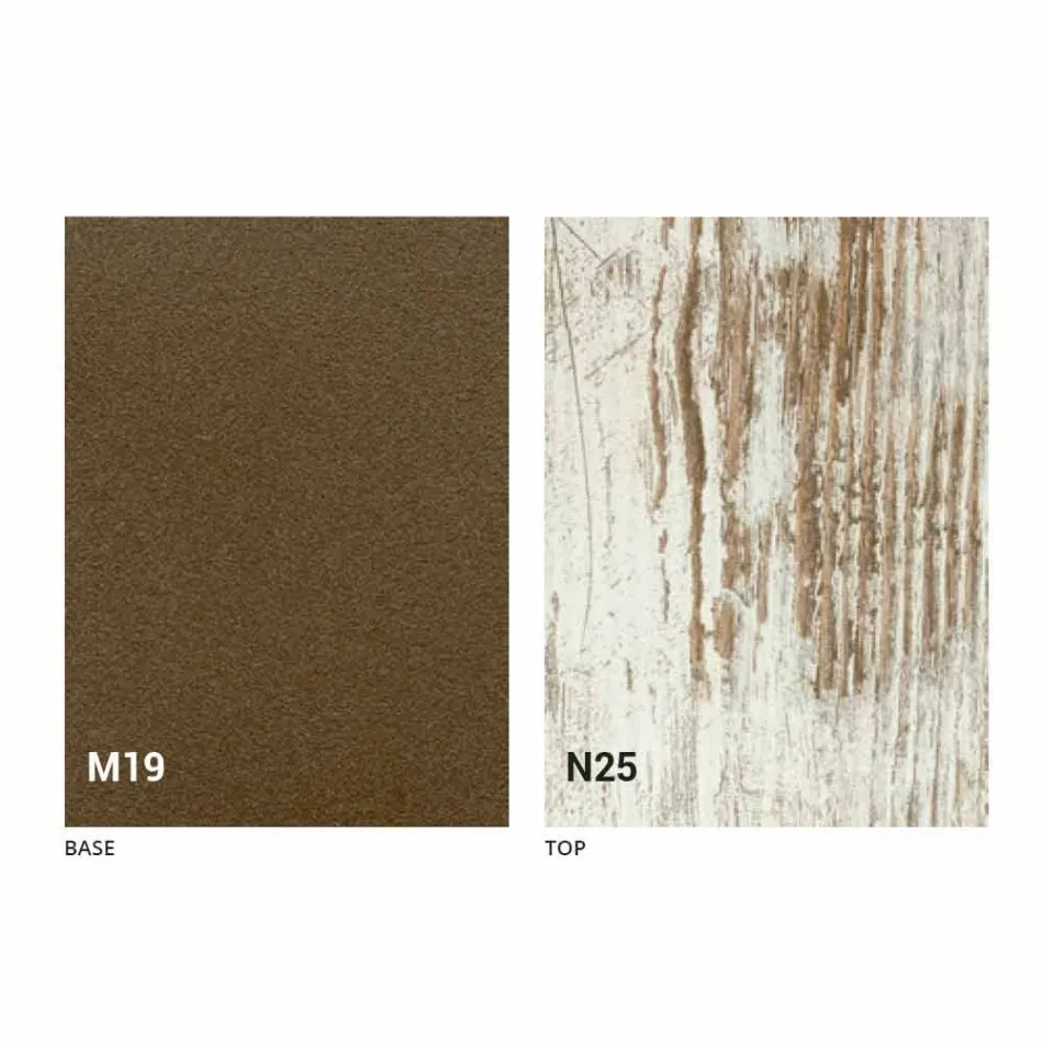 Mesa de Jantar Dobrável Moderna em Madeira e Metal Made in Italy - Menelao Viadurini