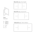 Mesa de jantar retangular em grés porcelânico made in Italy - Emilio Viadurini