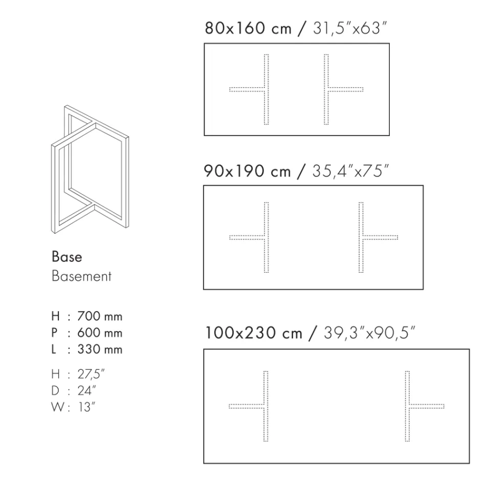Mesa de jantar retangular em grés porcelânico made in Italy - Emilio Viadurini