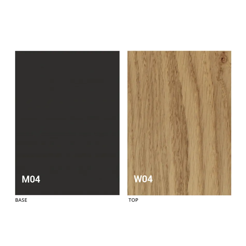 Mesa de jantar extensível redonda com tampo de madeira Made in Italy - Crodino Viadurini