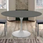 Mesa de Jantar Redonda Extensível até 170 cm Fabricado na Itália - Dólares Viadurini