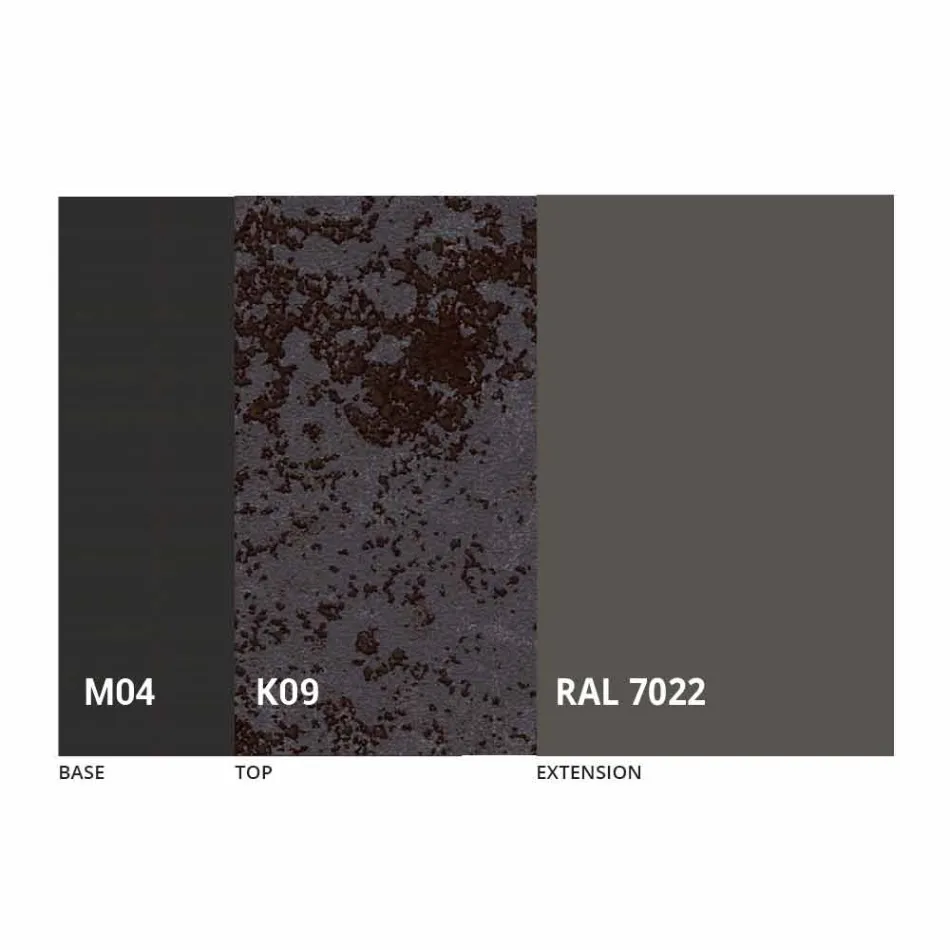 Mesa Redonda Extensível de Jantar em Laminam Ceramic Made in Italy - Lupetto Viadurini