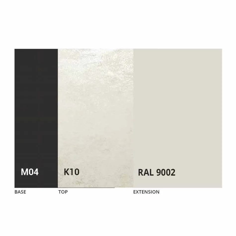 Mesa Redonda Extensível de Jantar em Laminam Ceramic Made in Italy - Lupetto Viadurini