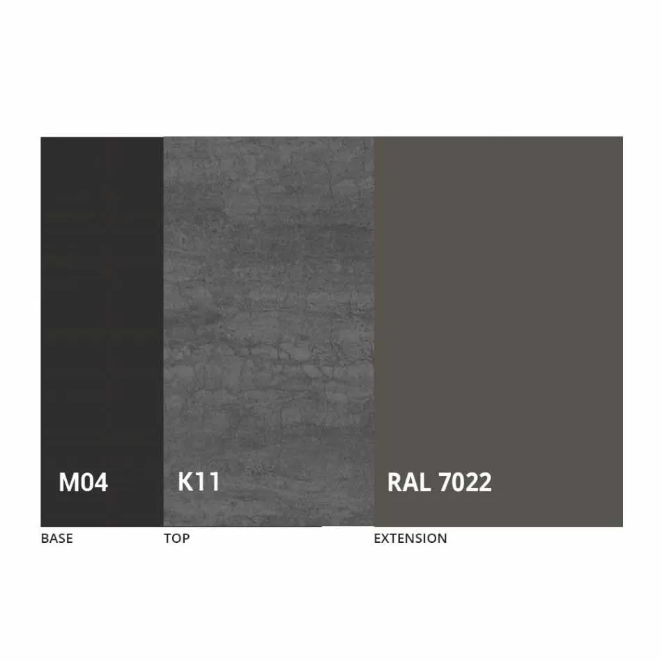 Mesa Redonda Extensível de Jantar em Laminam Ceramic Made in Italy - Lupetto Viadurini