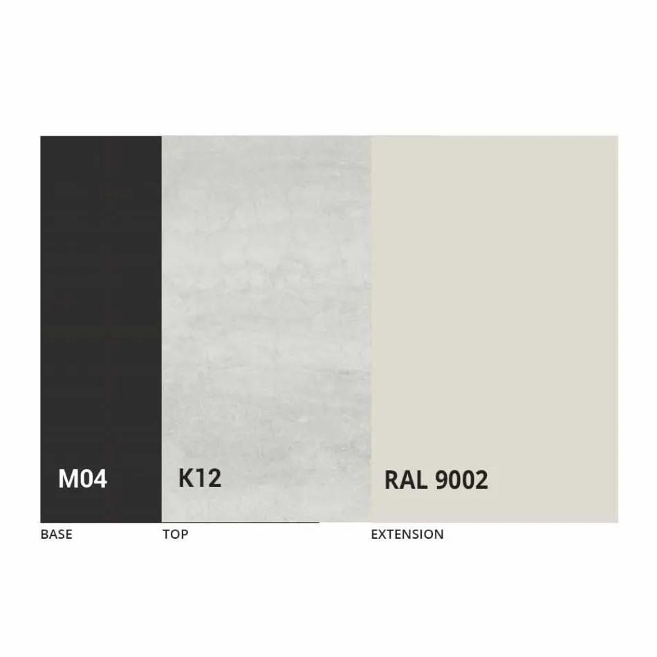 Mesa Redonda Extensível de Jantar em Laminam Ceramic Made in Italy - Lupetto Viadurini