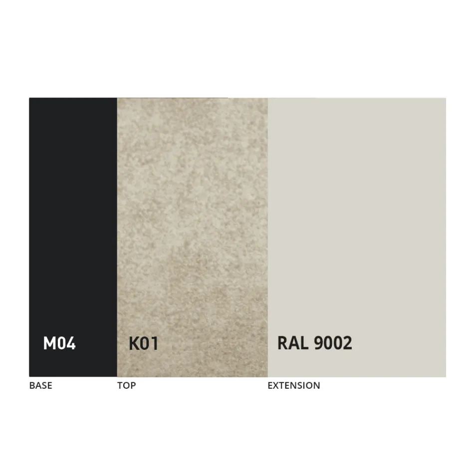 Mesa Redonda Extensível de Jantar em Laminam Ceramic Made in Italy - Lupetto Viadurini