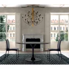 Mesa de Jantar Redonda com Tampo Laminado Made in Italy – Dólares Viadurini