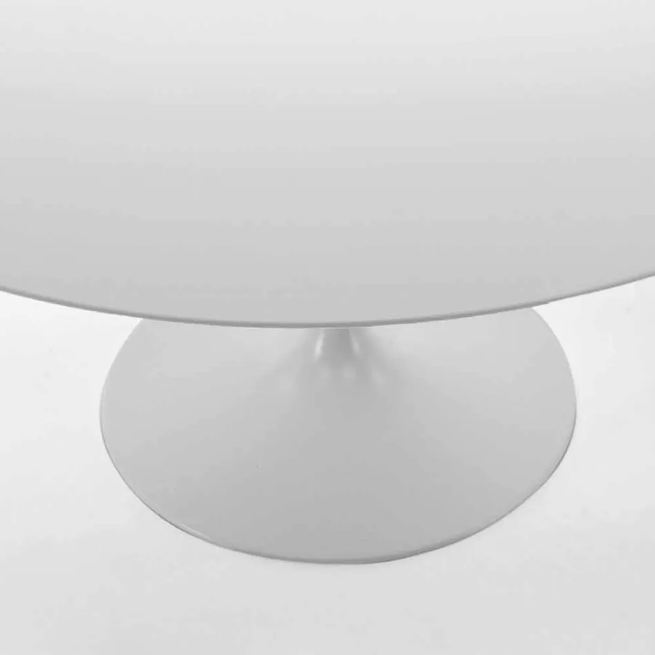 Mesa de Jantar Redonda com Tampo Laminado Made in Italy – Dólares Viadurini
