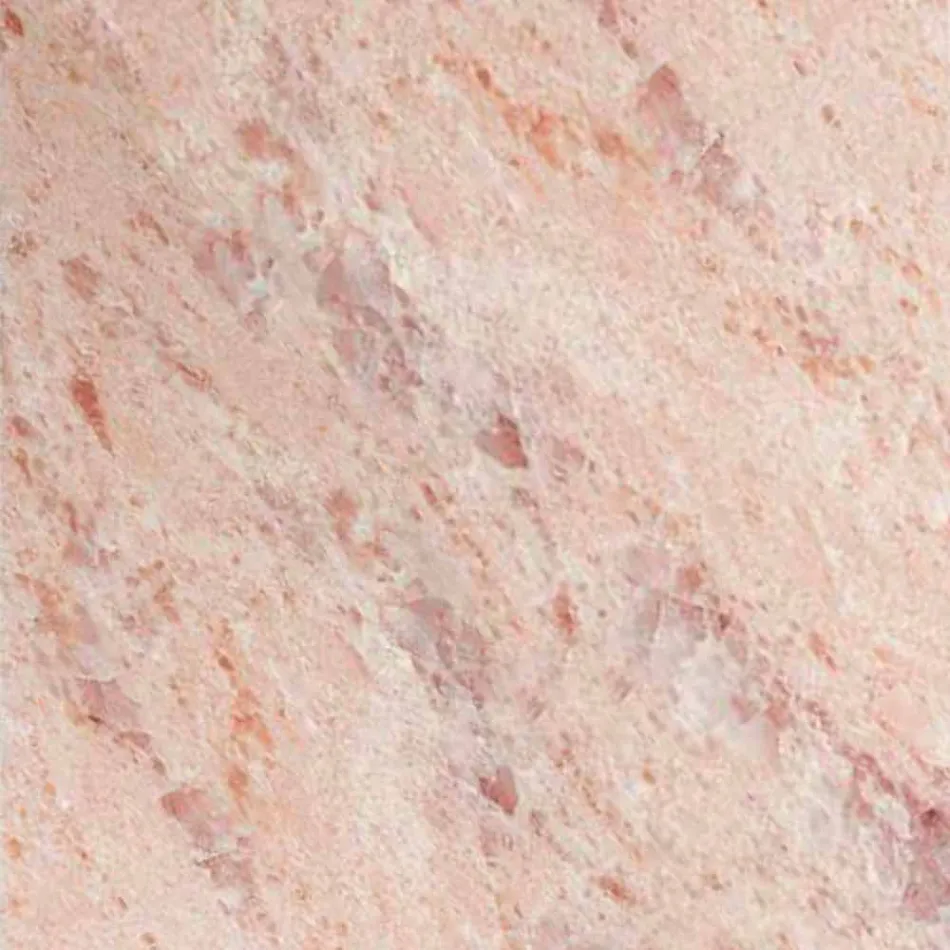 Mesa de Jantar Redonda Design em Grés Polido e Madeira Made in Italy - Madame Viadurini