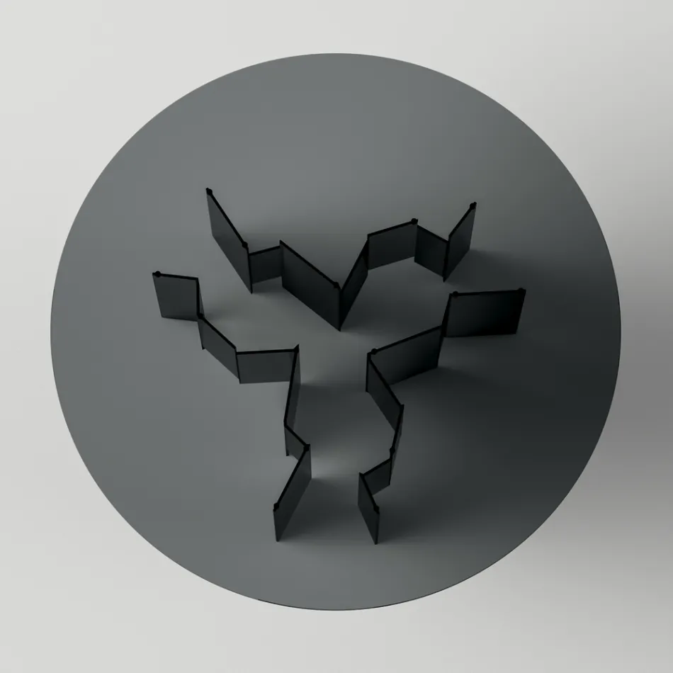 Mesa de jantar redonda em vidro extra claro ou fumê fabricado na Itália - Thommy Viadurini