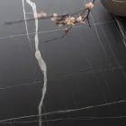 Mesa de jantar redonda de metal e laminado Hpl Made in Italy - Bastiano Viadurini