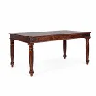 Mesa de Jantar Classic Style em Madeira Maciça de Acácia Homemotion - Pitta Viadurini