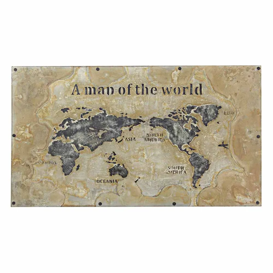 Mesa de Jantar Estilo Industrial com Tampo em Mdf e Vidro Homemotion - Brasil Viadurini