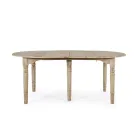Mesa de Jantar Redonda Extensível até 272 cm em Madeira Homemotion - Guglio Viadurini