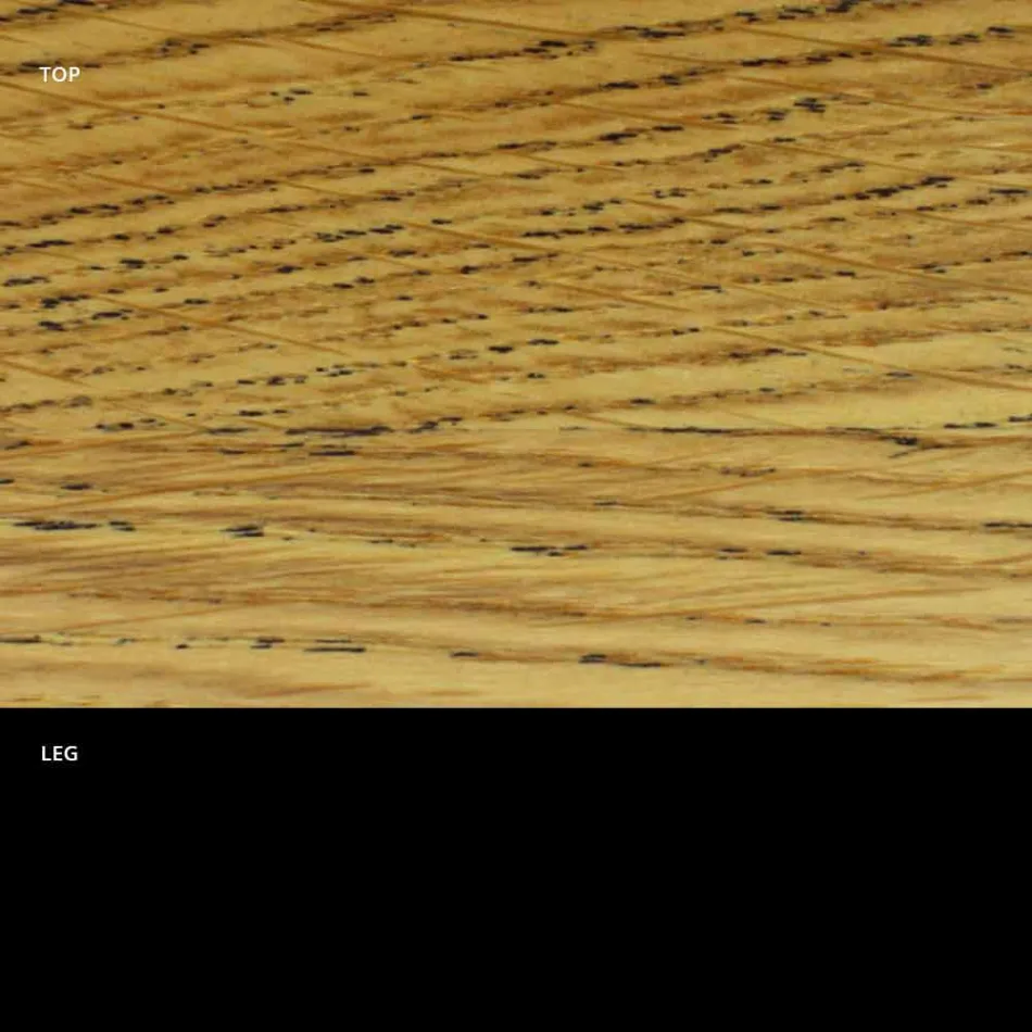 Mesa de jantar redonda com tampo folheado fino Made in Italy - Dólares Viadurini