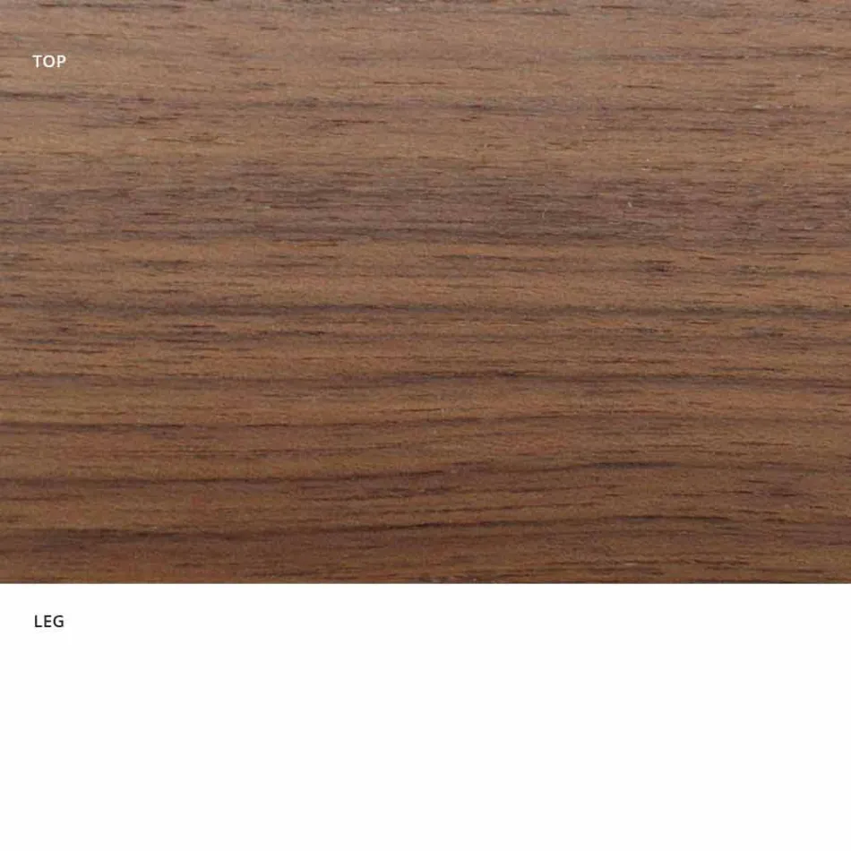 Mesa de jantar redonda com tampo folheado fino Made in Italy - Dólares Viadurini