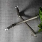 Mesa de Jantar Redonda em Vidro Transparente e Pernas de Poliuretano - Stalto Viadurini