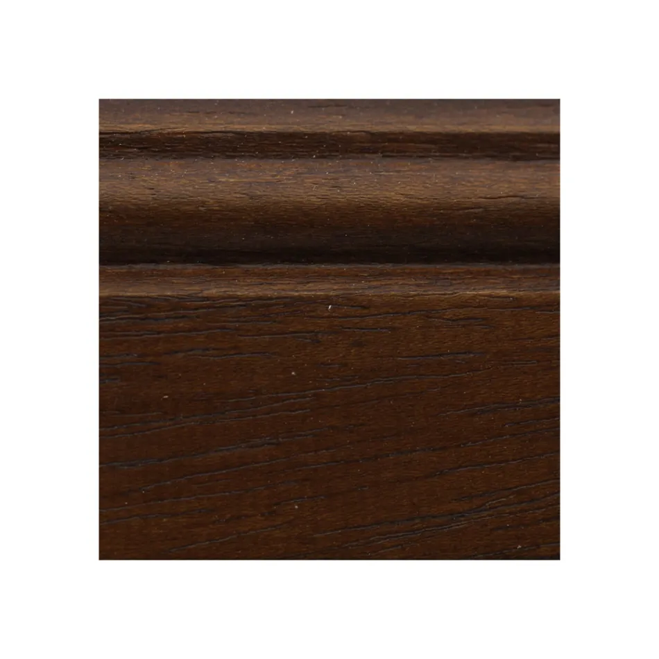 Mesa extensível redonda para sala em nogueira Made in Italy - Vittoria Viadurini