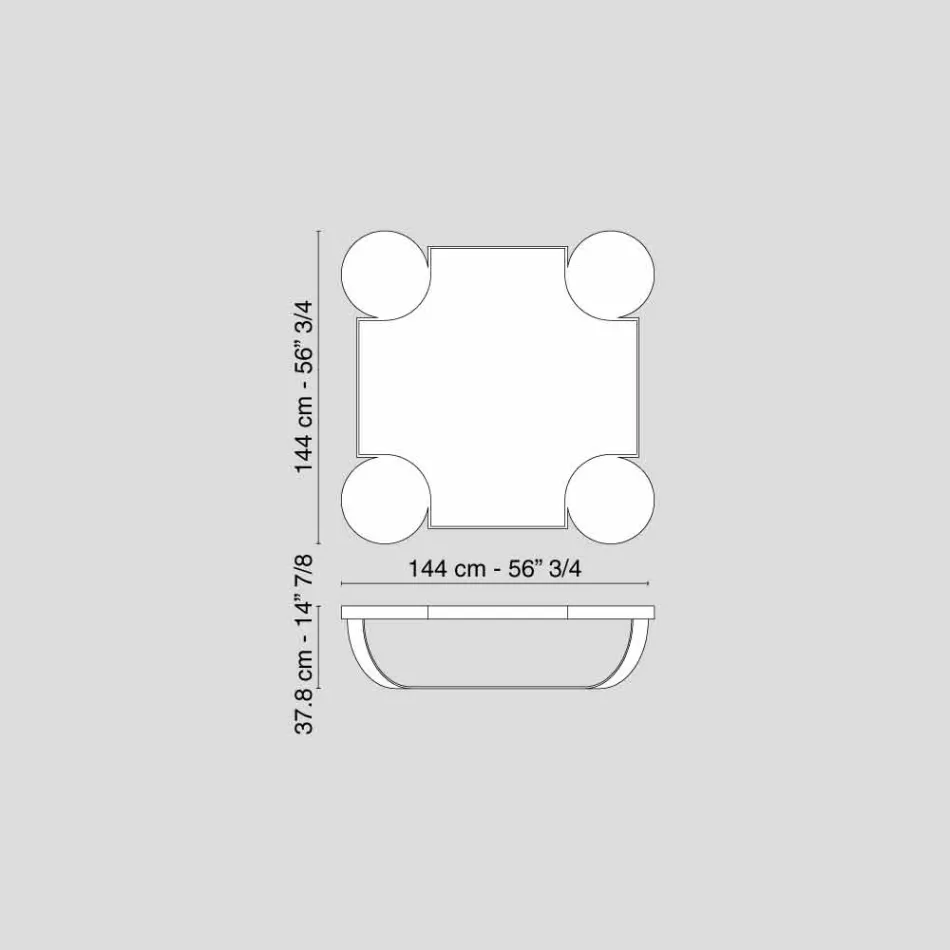 mesa de centro de designer em carvalho escuro Drummond Viadurini