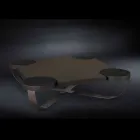 mesa de centro de designer em carvalho escuro Drummond Viadurini