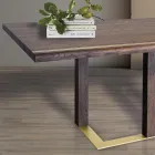 Mesa de Sala com Estrutura em Carvalho Nodos Made in Italy - Giusy Viadurini