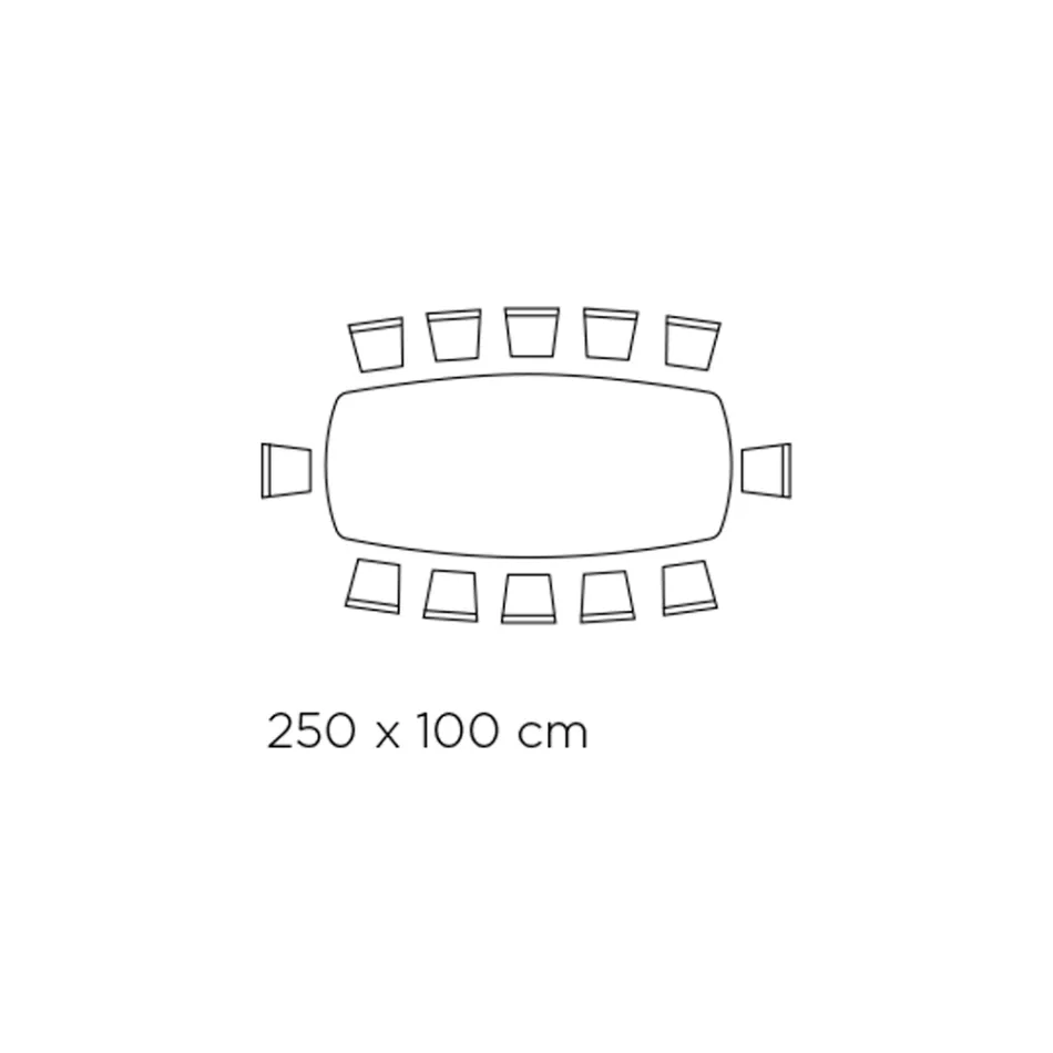 Mesa fixa de sala com tampo de cerâmica Made in Italy - Feriados Viadurini