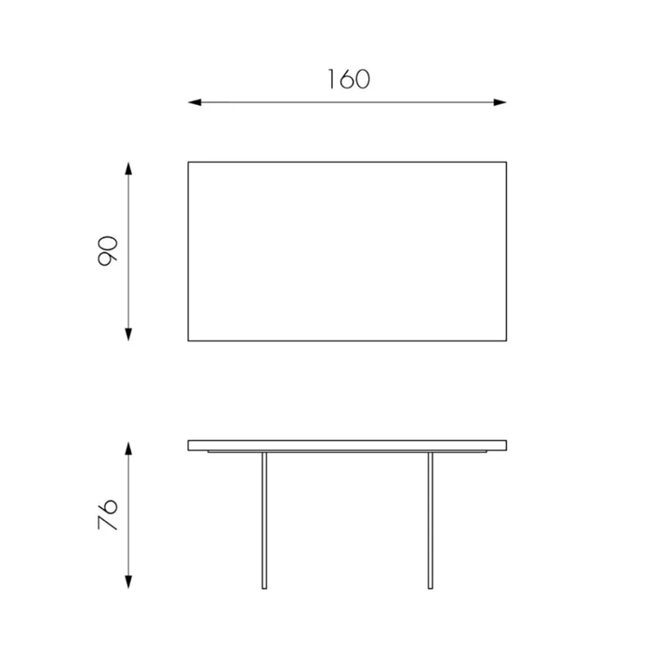 Mesa da Sala em Folheado de Carvalho e Base em Vidro Temperado - Nicofisso Viadurini