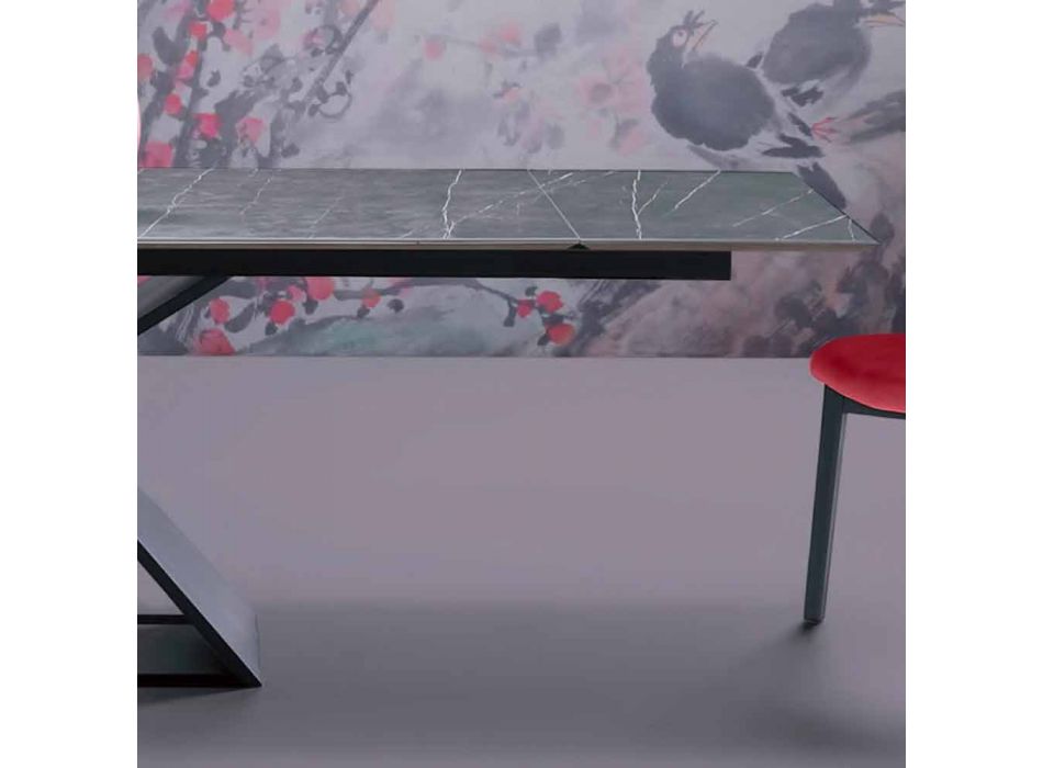 Mesa extensível de design até 294 cm com tampo Made in Italy Gres - Cirio Viadurini
