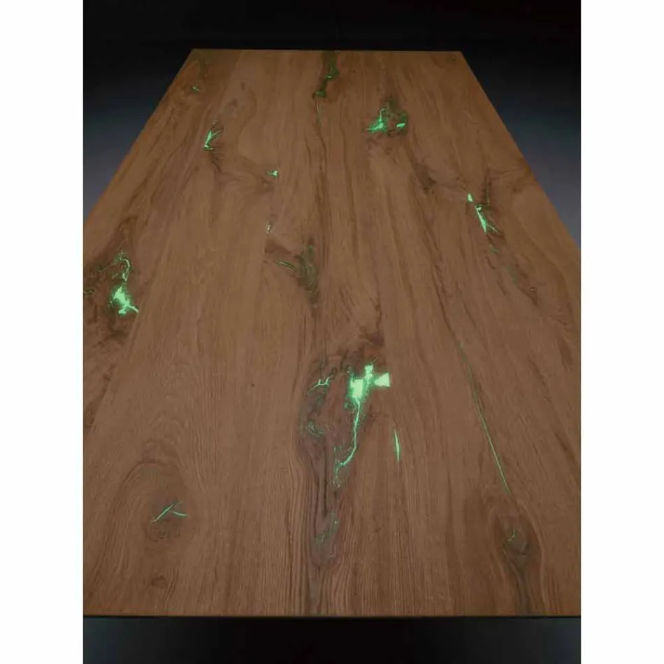 Mesa Extensível Design Até 294 cm em Madeira e Metal Made in Italy - Nuzzo Viadurini