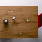 Mesa Extensível Design Até 294 cm em Madeira e Metal Made in Italy - Nuzzo Viadurini