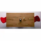 Mesa Extensível Design Até 294 cm em Madeira e Metal Made in Italy - Nuzzo Viadurini