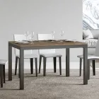 Mesa Design com Tampo de Madeira Extensível até 440 cm Fabricado na Itália - Foxy Viadurini