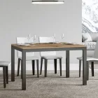 Mesa Design com Tampo de Madeira Extensível até 440 cm Fabricado na Itália - Foxy Viadurini