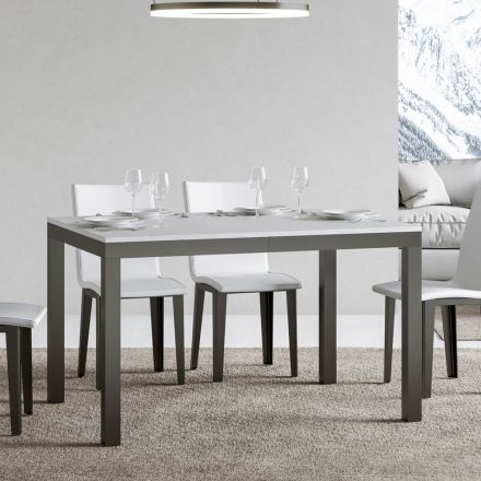 Mesa Design com Tampo de Madeira Extensível até 440 cm Fabricado na Itália - Foxy Viadurini