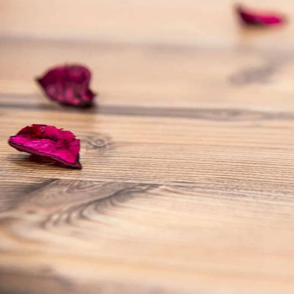 Mesa de design em madeira de abeto e plexiglass feita na Itália, Castro Viadurini