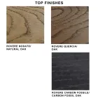 Mesa Design em Madeira Folheada e Aço Fabricado na Itália – Dalmata Viadurini