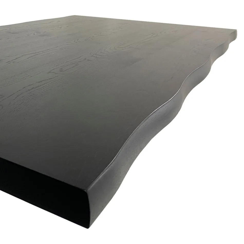 Mesa Design em Madeira Folheada e Aço Fabricado na Itália – Dalmata Viadurini