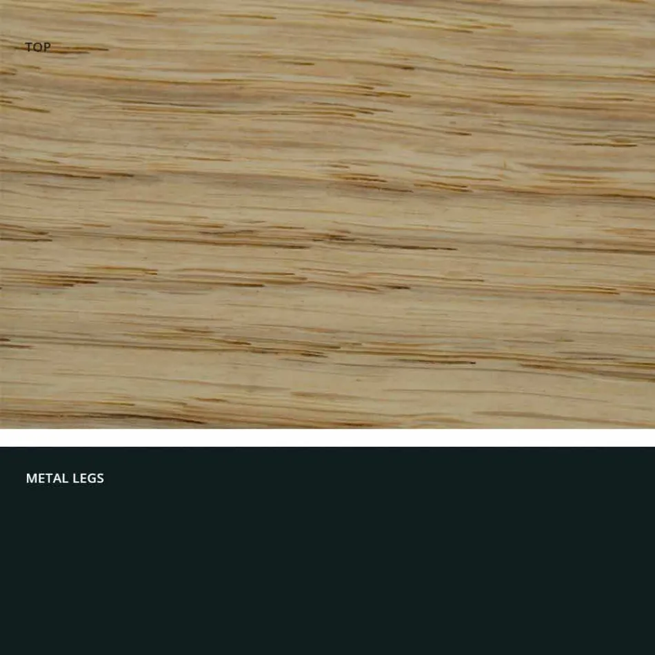 Mesa de design em madeira maciça produzida na Itália, Wilmer Viadurini