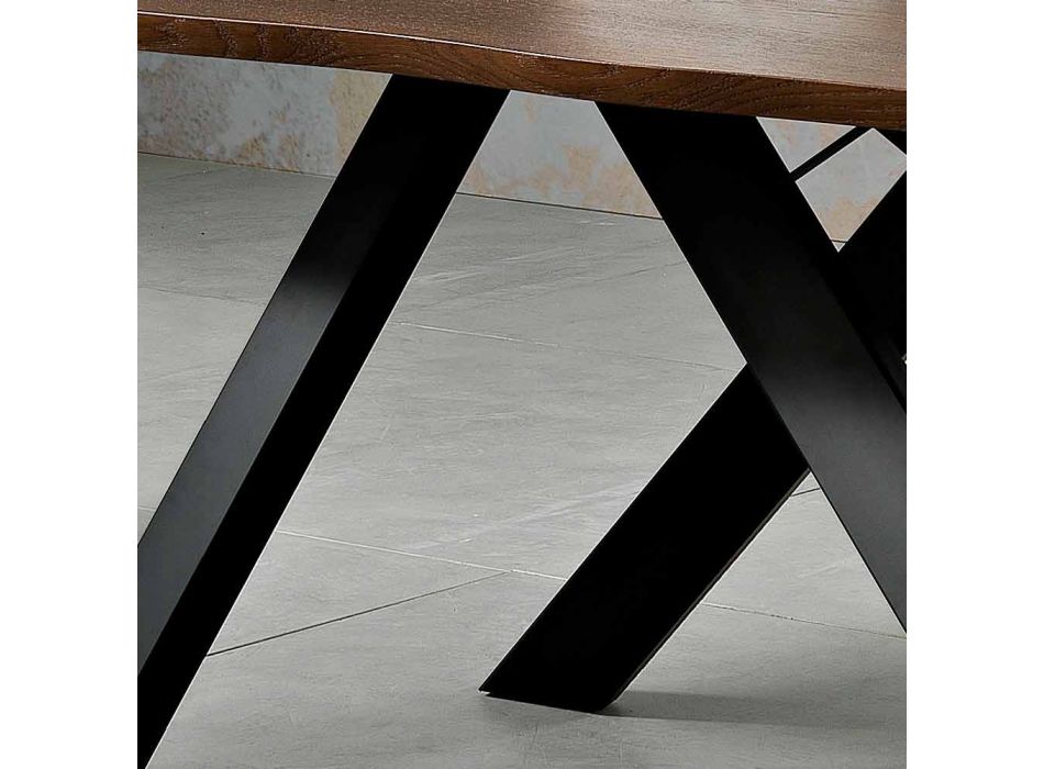 Mesa de design em madeira maciça produzida na Itália, Wilmer Viadurini