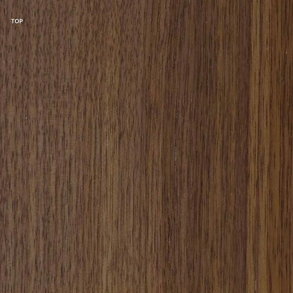 Mesa de design moderno com tampo de madeira e base de metal, Esperia Viadurini